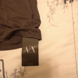 NWT Armani Exchange Gray Abstract Printed T-shirt